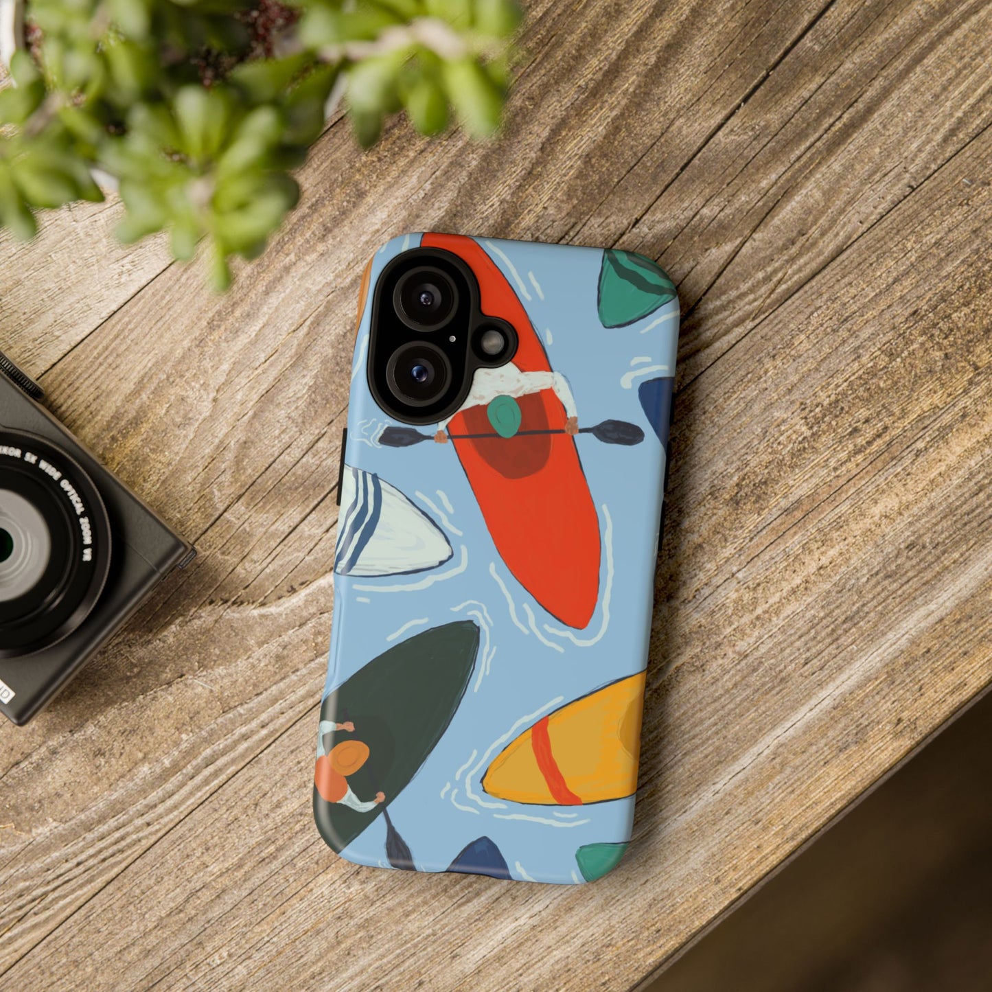 Kayak Phone Case - Tough Cases for Outdoor Enthusiasts, Birthday Gifts, Adventure Gear, Kayaking Accessories, Nature Lover Decor, Artsy Phone Cases