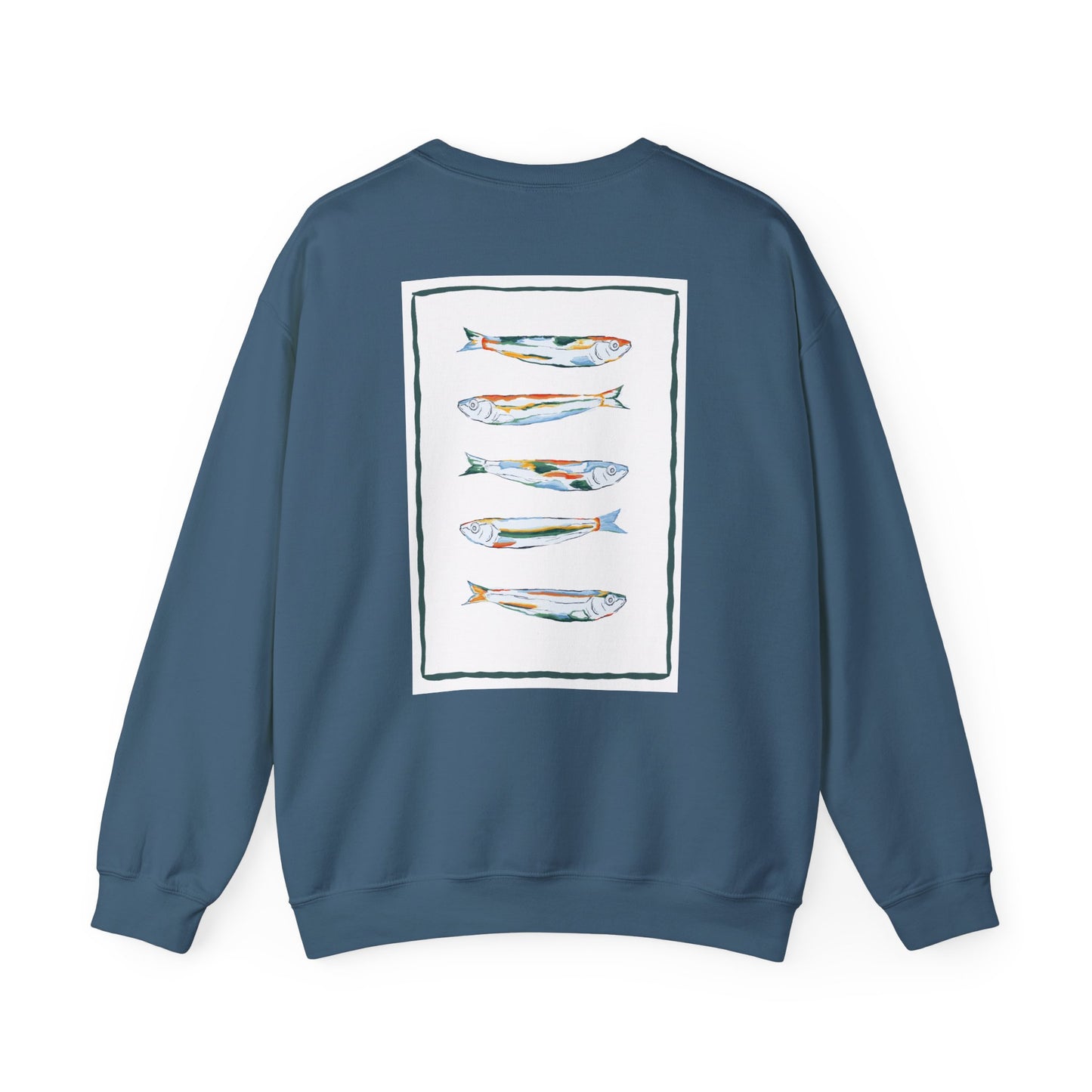 Funky Fish Crewneck Sweatshirt - Zen Frog Cozy & Calm Vibes for All, Perfect Gift for Nature Lovers, Relaxation, and Casual Wear