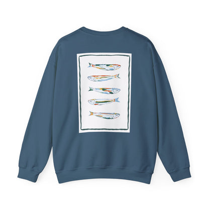 Funky Fish Crewneck Sweatshirt - Zen Frog Cozy & Calm Vibes for All, Perfect Gift for Nature Lovers, Relaxation, and Casual Wear