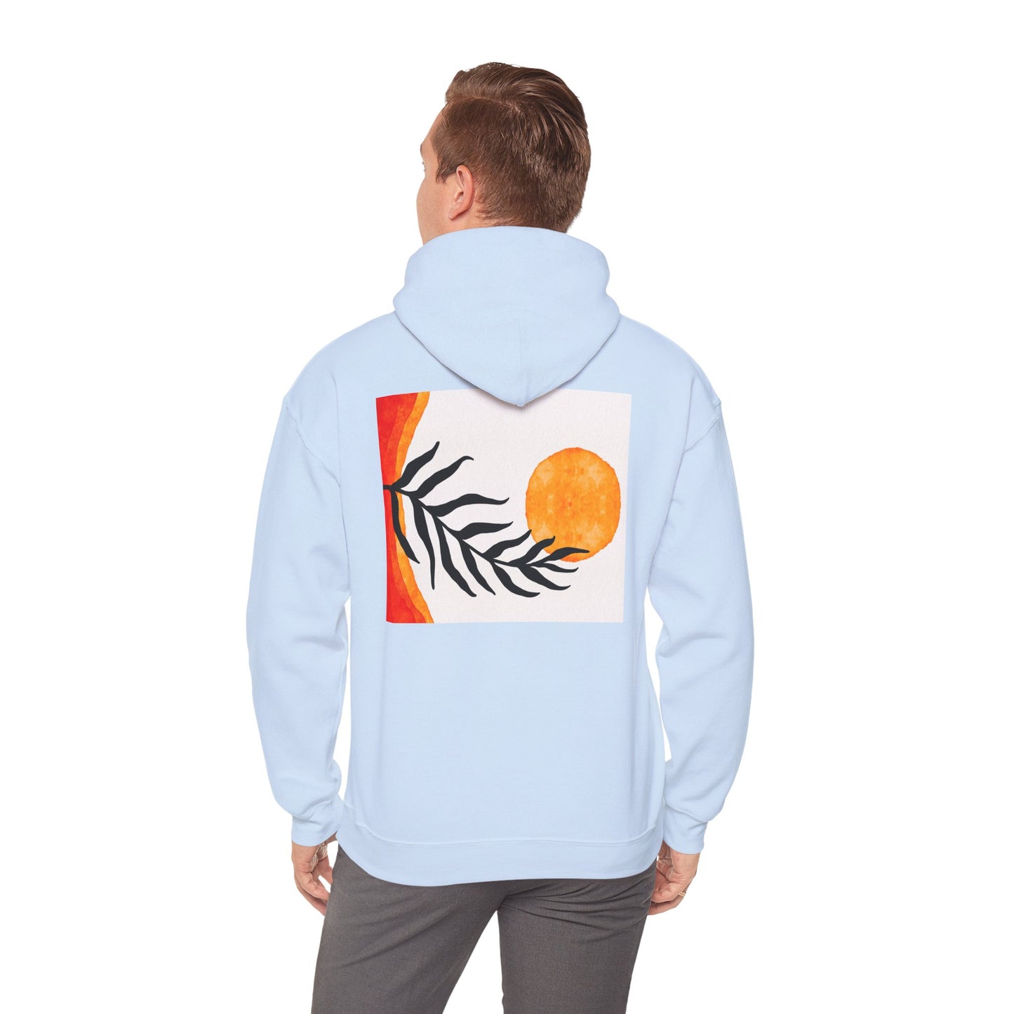 Lotus and Sunset Unisex Hoodie - Cozy Gift for Mindfulness, Meditation, or Nature Lovers, Perfect for Fall and Winter