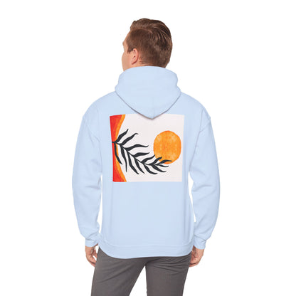 Lotus and Sunset Unisex Hoodie - Cozy Gift for Mindfulness, Meditation, or Nature Lovers, Perfect for Fall and Winter