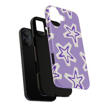 Starry Pattern Phone Case, Cute Star Design, Tough Phone Cover, Gifts for Her, Stylish Phone Accessory
