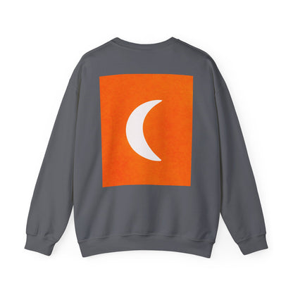 Zen Frog Crewneck Sweatshirt, Cozy Unisex Sweatshirt, Relaxed Fit Fashion, Perfect Gift for Friends, Everyday Style, Casual Wear, Simple Moon Design, Gift for Him, Gift for Her