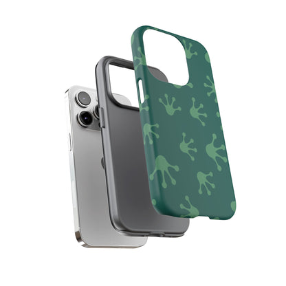 Frog Print Phone Case, Nature Lover Gift, Eco-Friendly Cover, Fun Green Design, Unique Frog Accessories