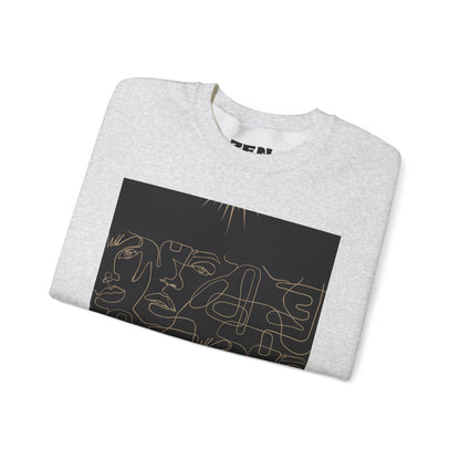 Stylish Unisex Crewneck Sweatshirt - Modern Art Design, Cozy Gift for Him/Her, Perfect for Fall, Casual Wear, Art Lovers, Abstract, Minimalist, Autumn Vibes