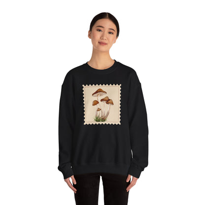 Mushroom Vibes Unisex Crewneck Sweatshirt - Cozy Fashion, Nature Lover Gift, Fall Outfit, Eco-Friendly Style, Perfect for Autumn, Artsy Sweatshirts, Premium, Nature-inspired Crewnecks