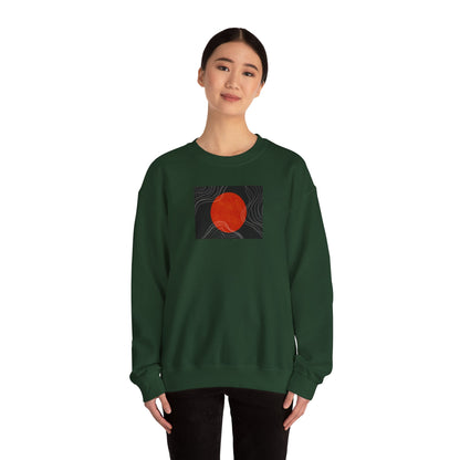 Minimalist Sunset Crewneck Sweatshirt, Cozy Unisex Sweater for Everyday Wear, Gift for Fall, Layering Essential