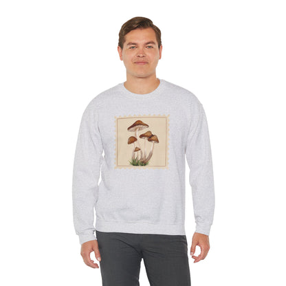 Mushroom Vibes Unisex Crewneck Sweatshirt - Cozy Fashion, Nature Lover Gift, Fall Outfit, Eco-Friendly Style, Perfect for Autumn, Artsy Sweatshirts, Premium, Nature-inspired Crewnecks