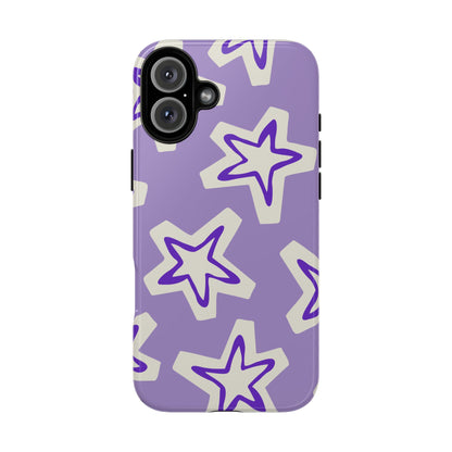 Starry Pattern Phone Case, Cute Star Design, Tough Phone Cover, Gifts for Her, Stylish Phone Accessory
