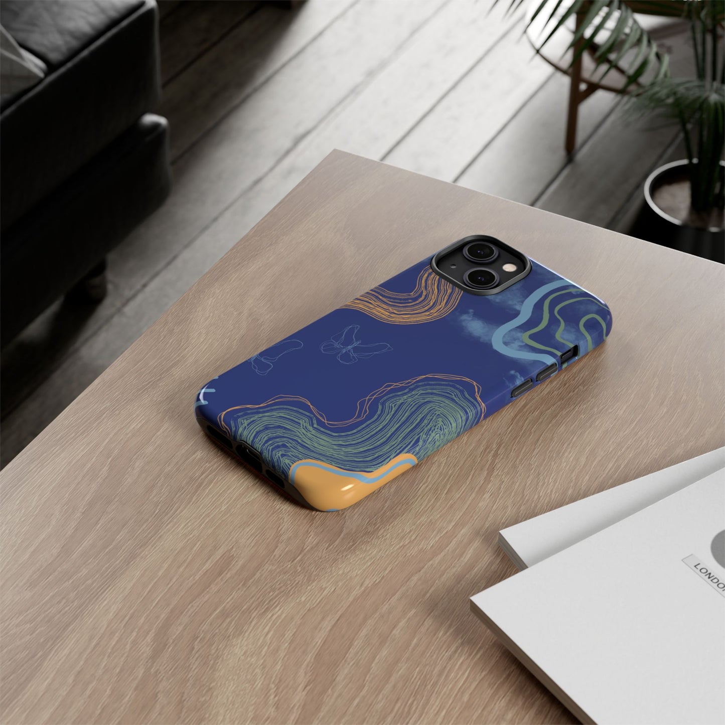 Artistic Phone Case, Abstract Phone Cover, Gift for Her, Modern Design, Boho Phone Case, Unique Phone Accessories