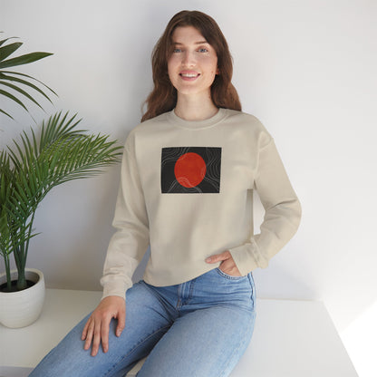 Minimalist Sunset Crewneck Sweatshirt, Cozy Unisex Sweater for Everyday Wear, Gift for Fall, Layering Essential