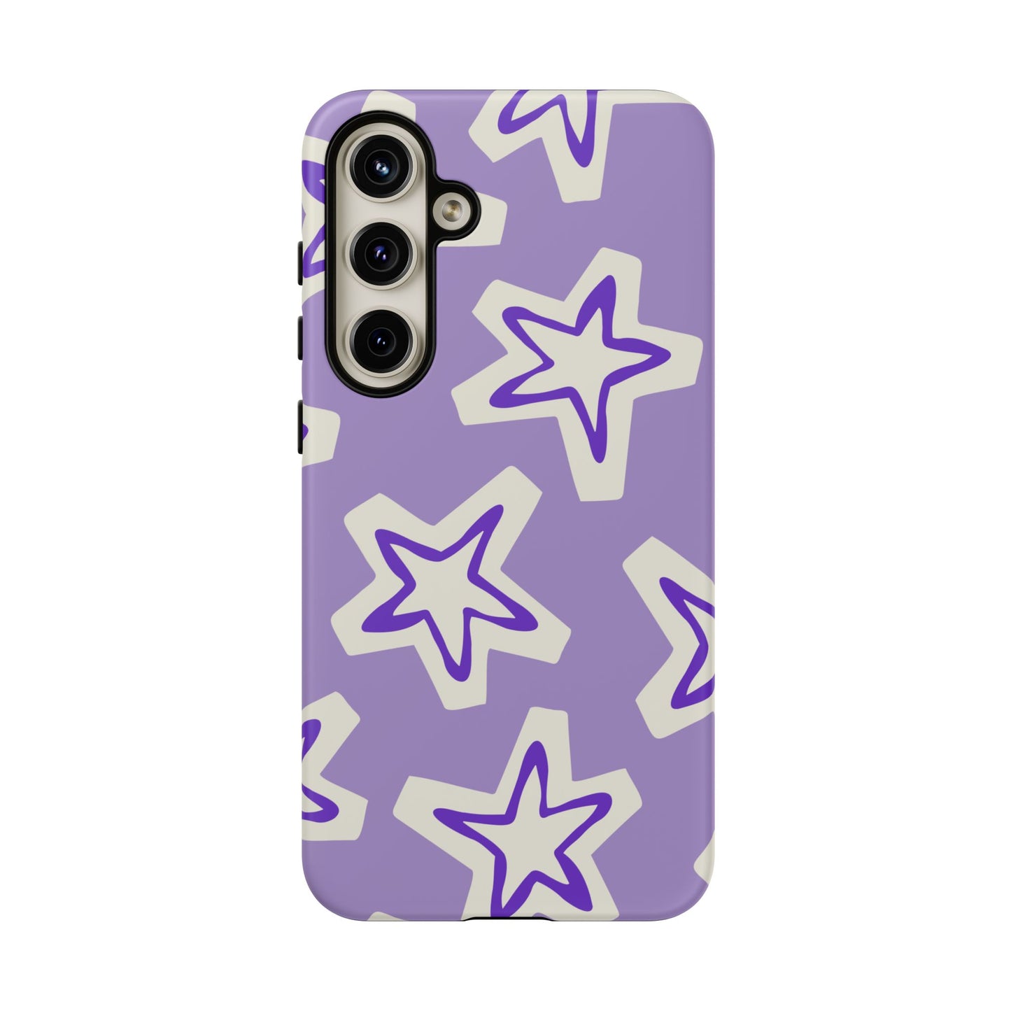 Starry Pattern Phone Case, Cute Star Design, Tough Phone Cover, Gifts for Her, Stylish Phone Accessory