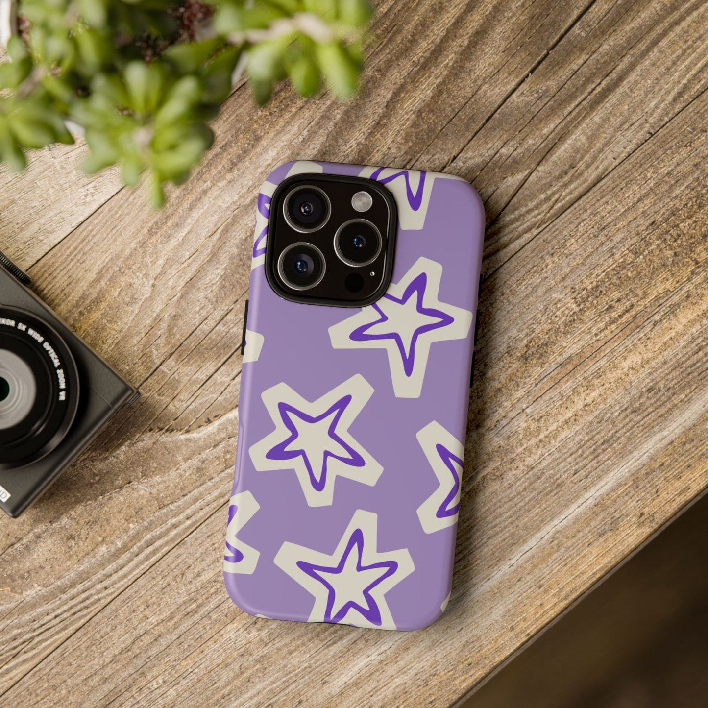 Starry Pattern Phone Case, Cute Star Design, Tough Phone Cover, Gifts for Her, Stylish Phone Accessory