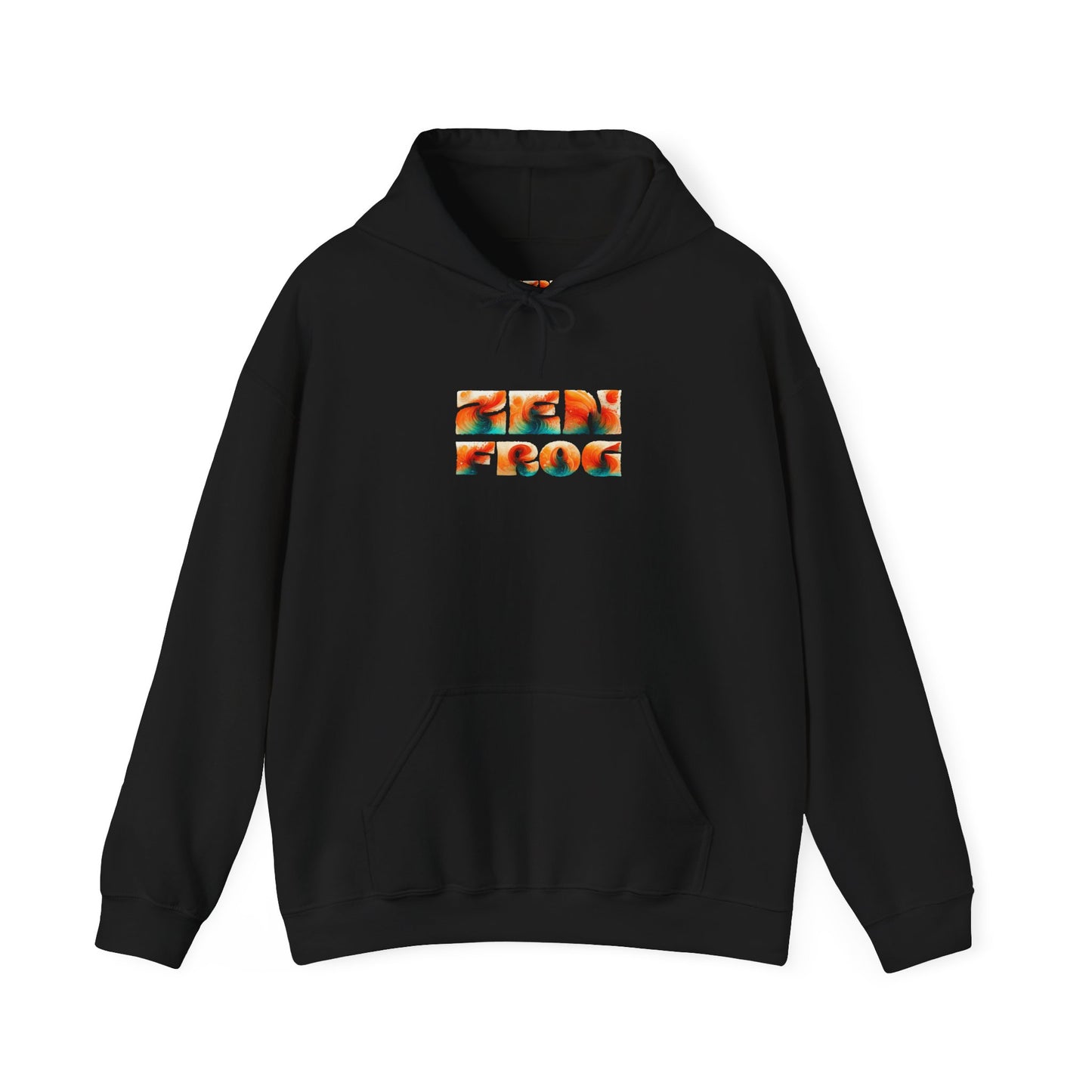 Vibrant Unisex Hoodie with Zen Frog and Snake Design, Cool Gift for Nature Lovers, Casual Wear for All Occasions, Gift for Her, Cool Hoodies