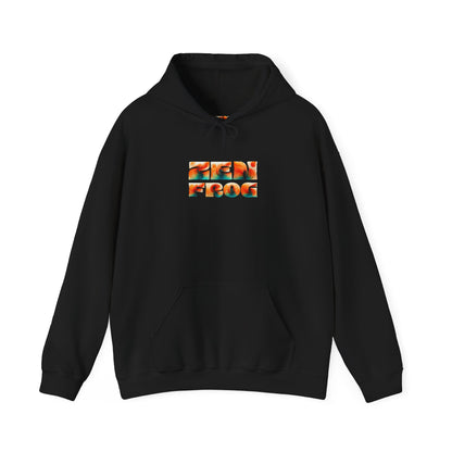 Vibrant Unisex Hoodie with Zen Frog and Snake Design, Cool Gift for Nature Lovers, Casual Wear for All Occasions, Gift for Her, Cool Hoodies