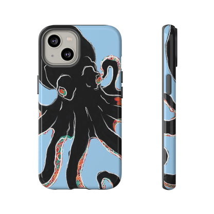 Octopus Tough Phone Case, Sea Creature Design, Ocean Lover Gift, Unique Phone Cover, Underwater Artwork