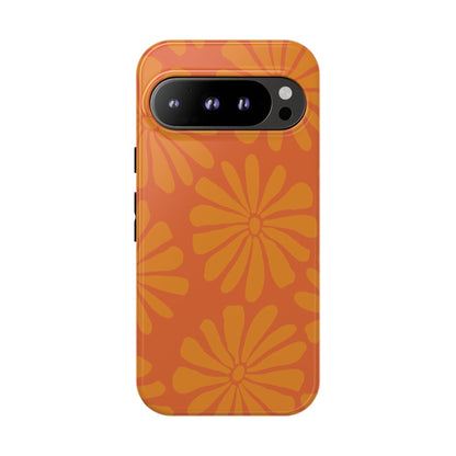 Stylish iPhone Case, Floral Phone Cover, Tough Phone Cases, Green Daisy Design, Unique Gift for Her, Spring Accessories