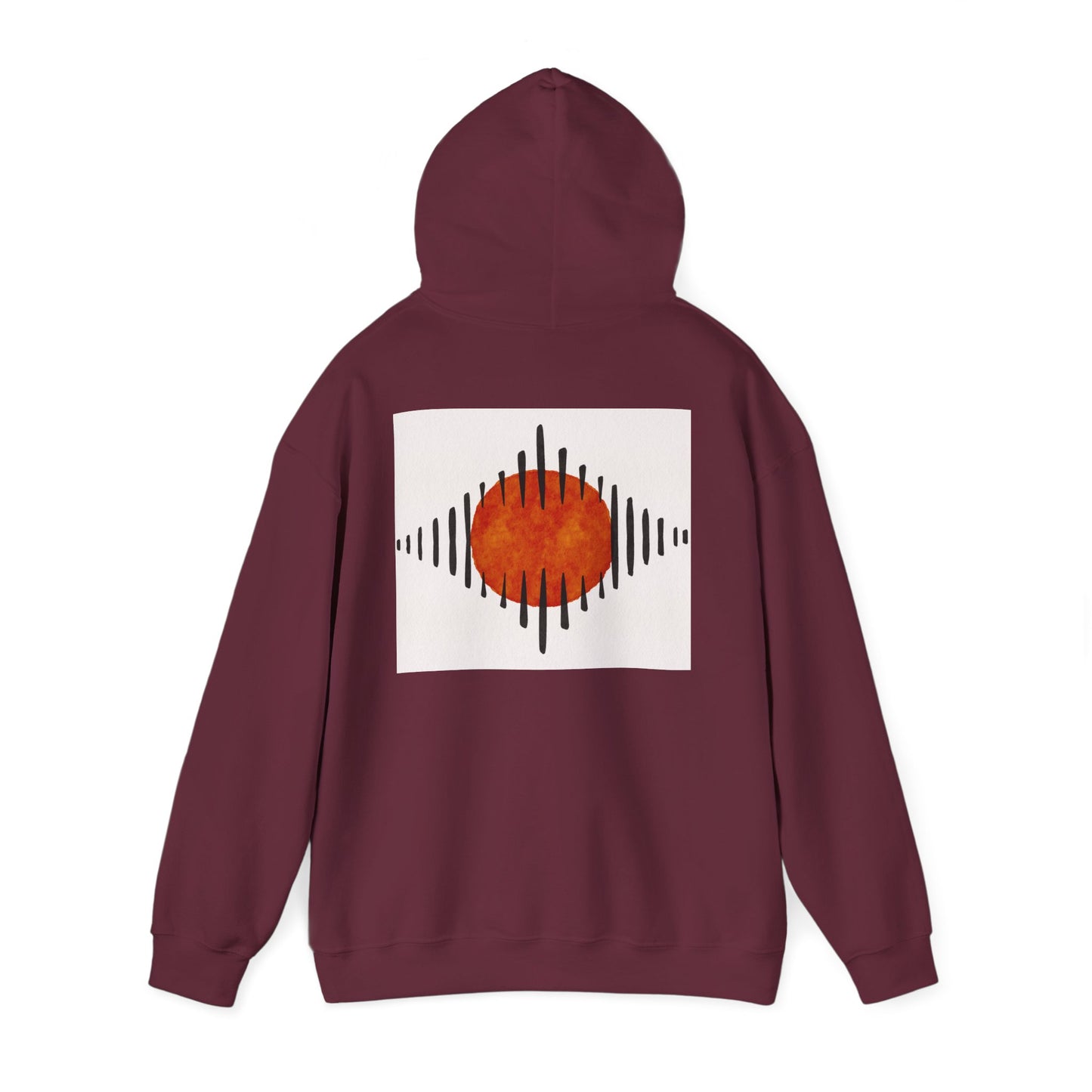 Lotus & Sunset Unisex Hoodie, Cozy Sweatshirt, Relaxed Fit Hoodie, Spiritual Gift, Casual Wear, Mindfulness Apparel, Gift for Him, Gift for Her, Autumn Fall