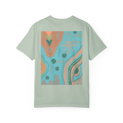 Vibrant Unisex Graphic T-shirt, Bohemian Tee, Casual Wear, Gift for Friends, Festival Apparel, Summer Style, Unique Design