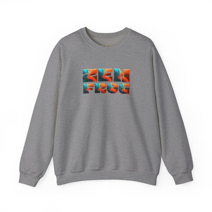 Zen Frog Crewneck Sweatshirt, Cozy Unisex Sweatshirt, Relaxed Fit Fashion, Perfect Gift for Friends, Everyday Style, Casual Wear, Simple Moon Design, Gift for Him, Gift for Her