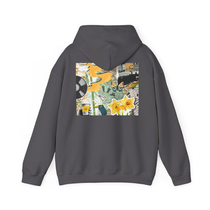 Lotus Flower Unisex Hoodie: Cozy Sweatshirt, Gift for Yoga Lovers, Meditation Apparel, Casual Streetwear, Nature-Inspired Wear, Artsy Collage, Cool Crewnecks