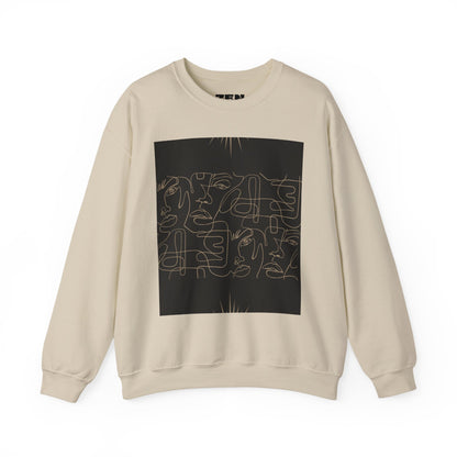 Stylish Unisex Crewneck Sweatshirt - Modern Art Design, Cozy Gift for Him/Her, Perfect for Fall, Casual Wear, Art Lovers, Abstract, Minimalist, Autumn Vibes