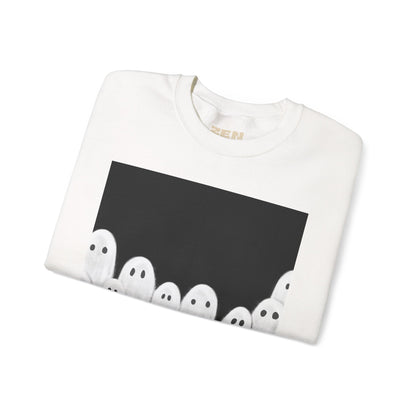 Painted Ghosts Crewneck | Cozy Sweatshirt, Perfect for Halloween, Fall, and Spooky Season