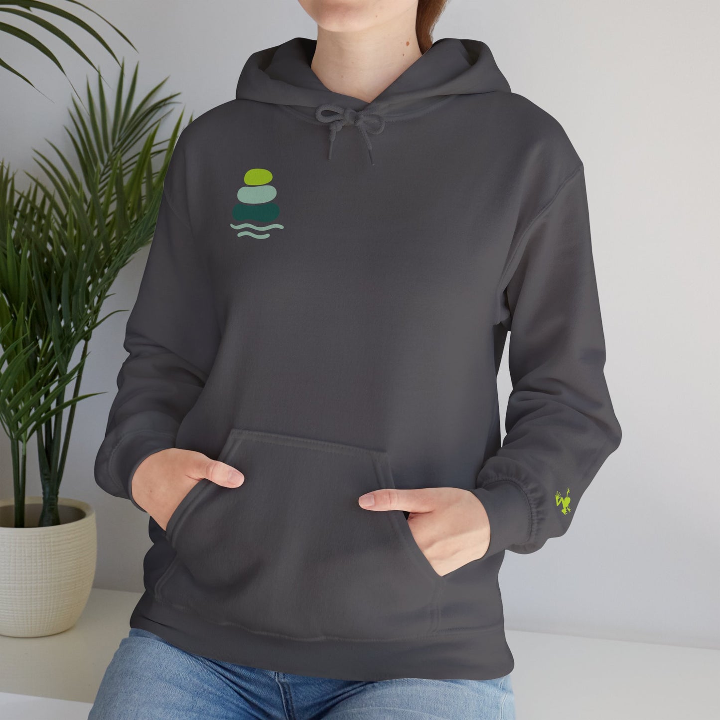 Nature-Inspired Unisex Hooded Sweatshirt, Comfortable Pullover, Casual Clothing, Eco-Friendly Gift, Chill Vibe Hoodie, Relaxing Outfit