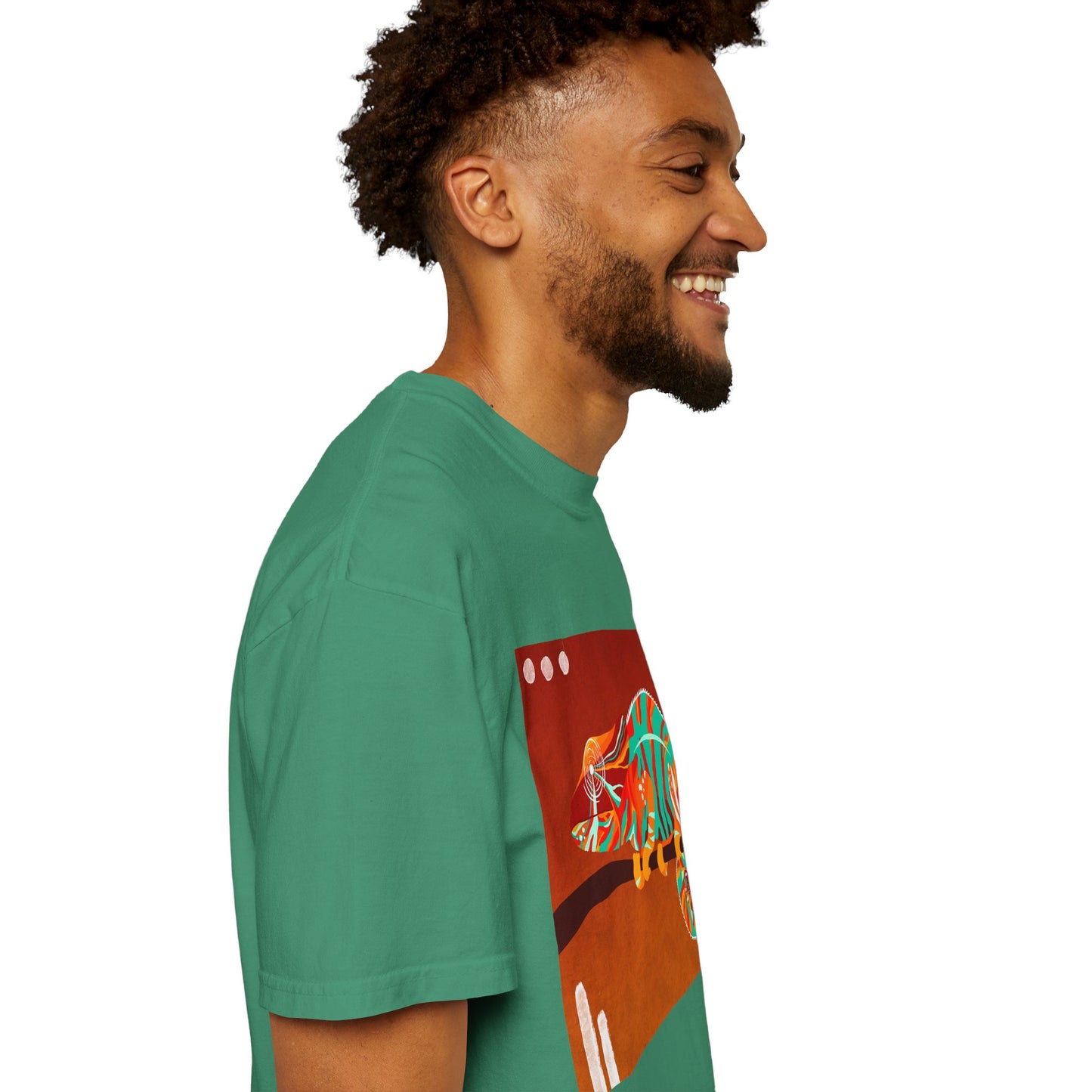 Vibrant Chameleon T-Shirt | Eco-friendly Fashion Tee, Unisex Graphic Tee, Animal Lover Shirt, Gift for Nature Enthusiasts