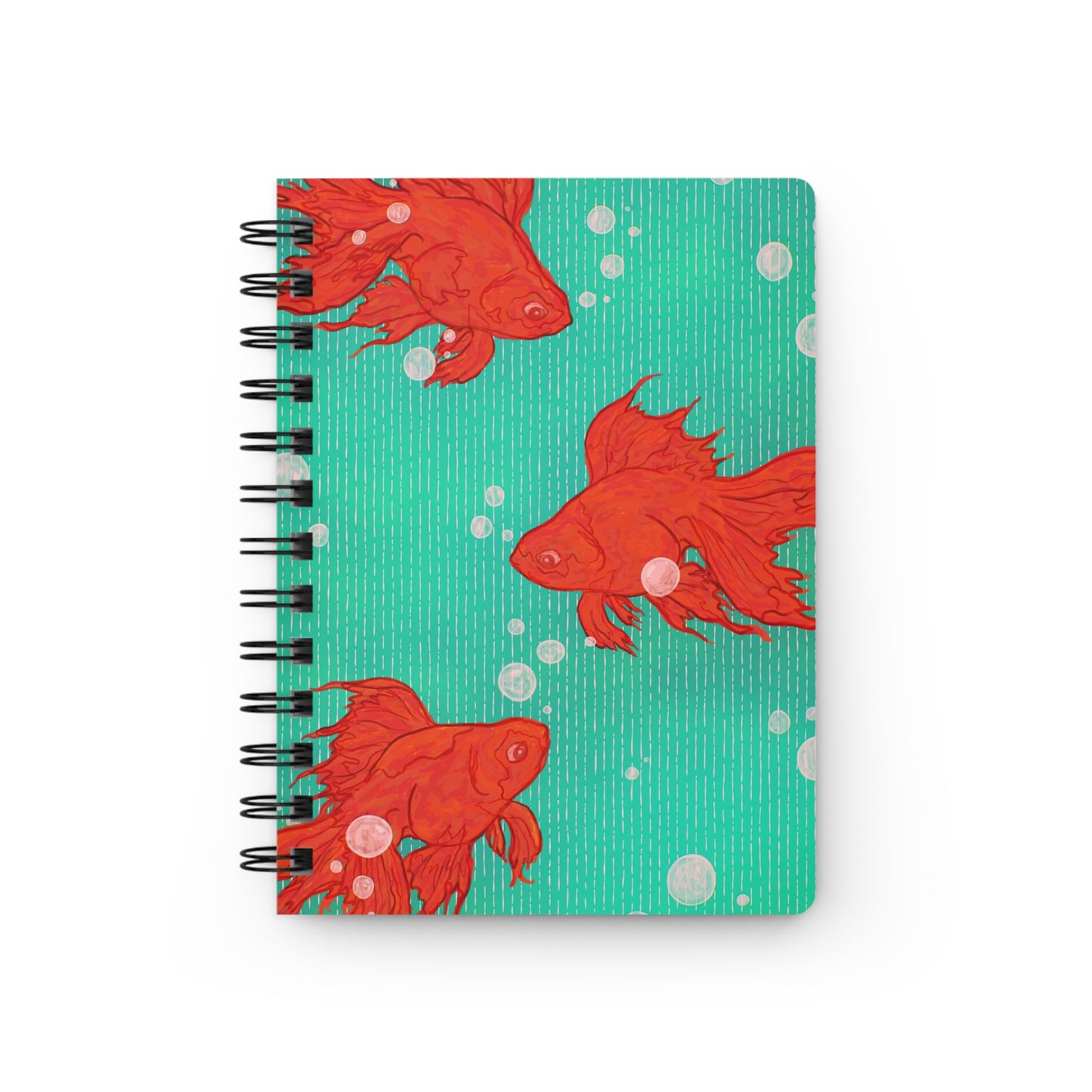 Goldfish Bubbles Spiral Notebook