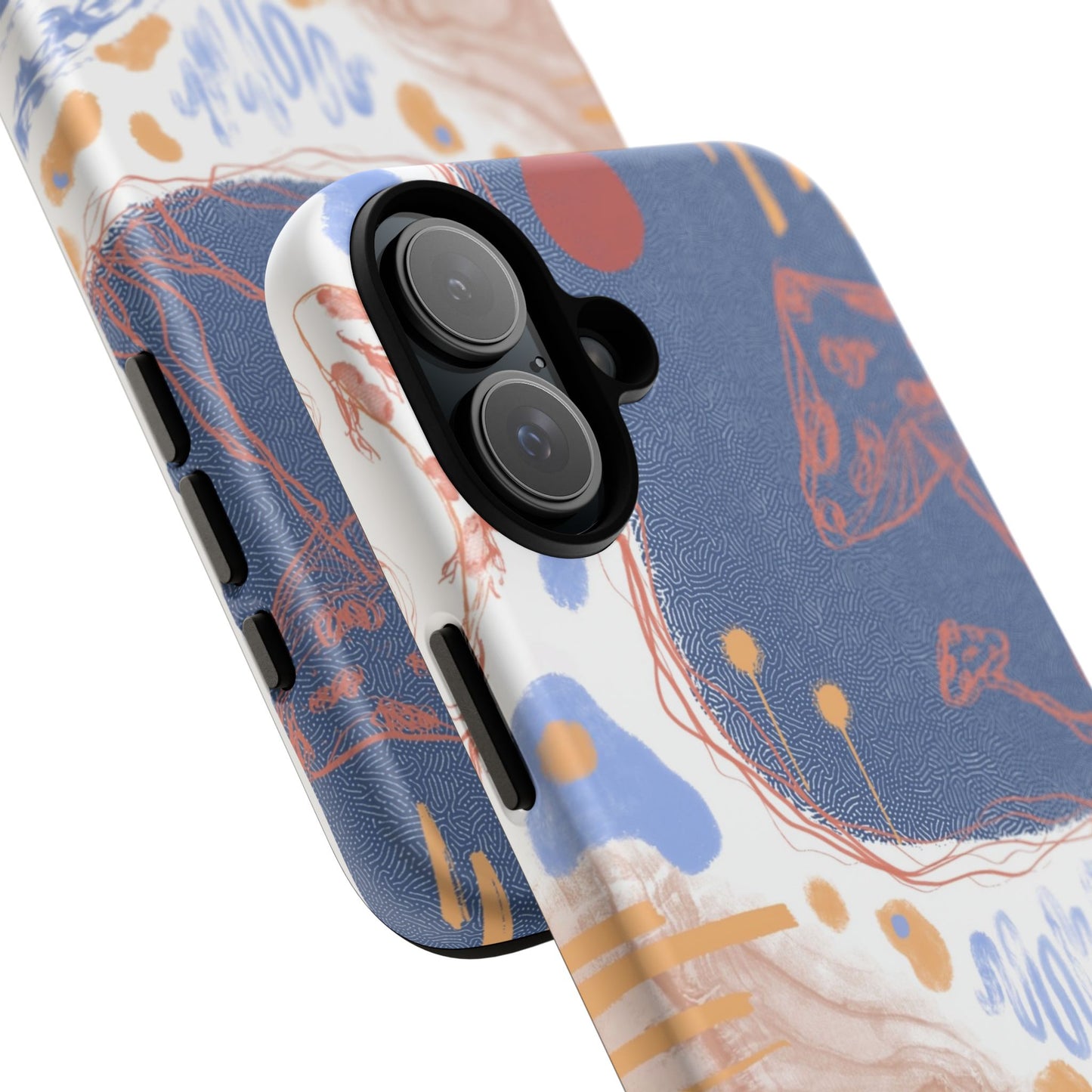 Artistic Phone Case with Abstract Design, Tough Phone Case, Unique Gift, Trendy Accessories, Modern Art Case, Stylish Tech Gear