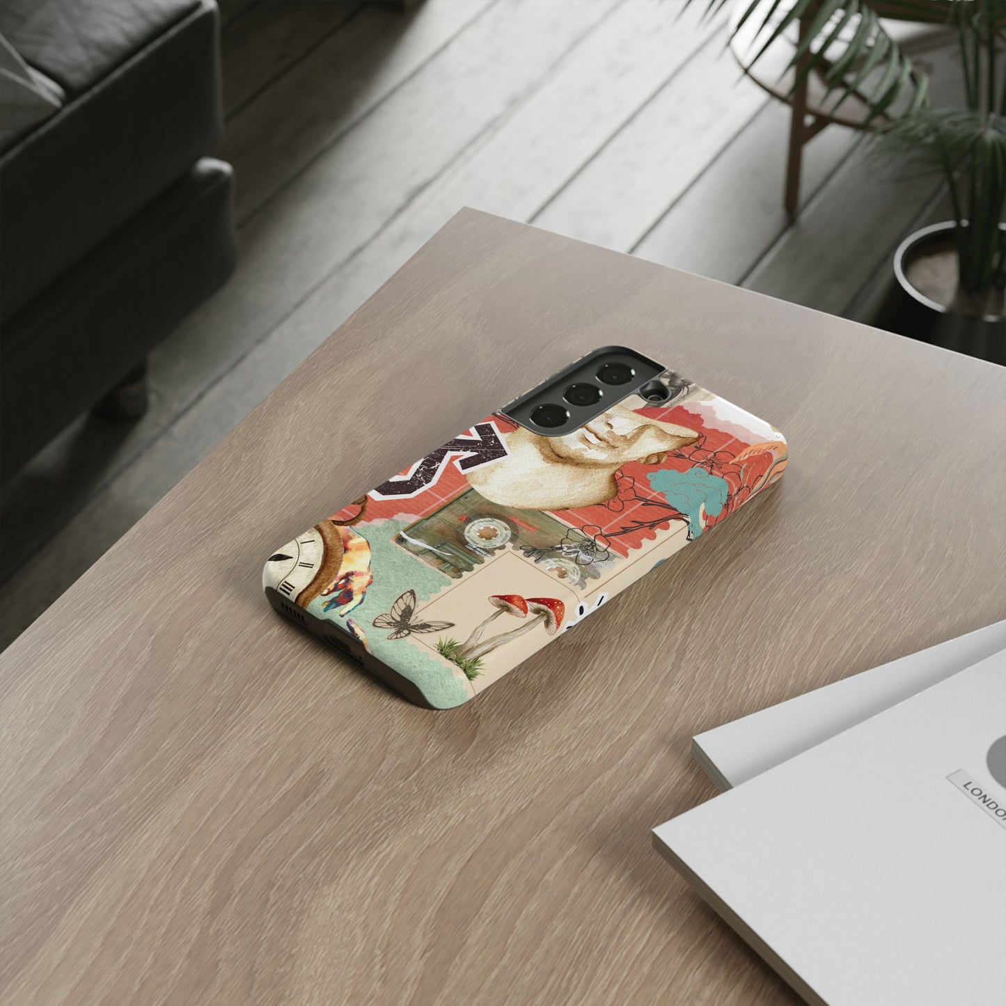 Artistic iPhone Case, Tough Cases with Vintage Design, Unique Phone Cover, Gift for Art Lovers, Protective Case for All Occasions, Vintage Collage Art