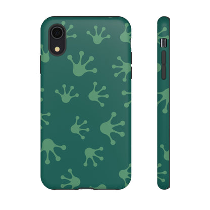 Frog Print Phone Case, Nature Lover Gift, Eco-Friendly Cover, Fun Green Design, Unique Frog Accessories