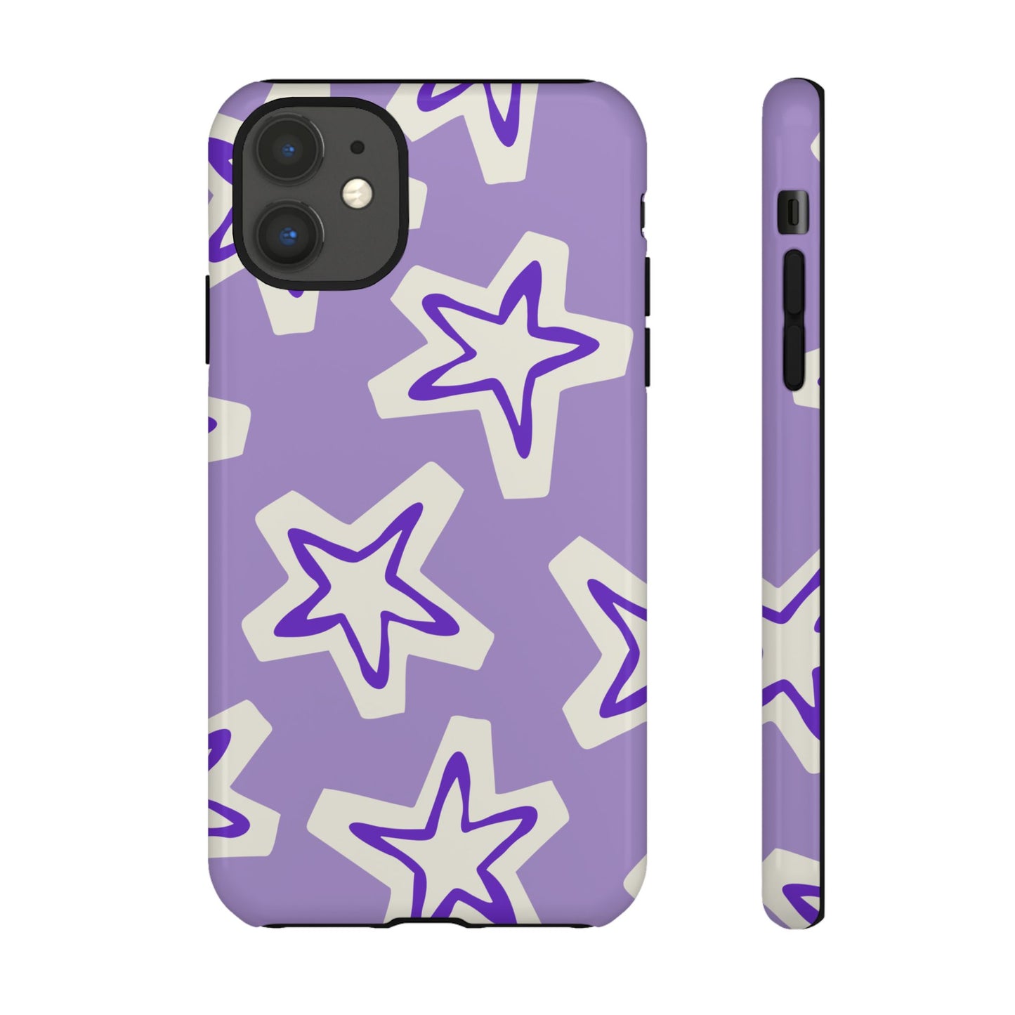 Starry Pattern Phone Case, Cute Star Design, Tough Phone Cover, Gifts for Her, Stylish Phone Accessory