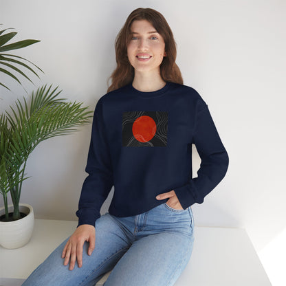 Minimalist Sunset Crewneck Sweatshirt, Cozy Unisex Sweater for Everyday Wear, Gift for Fall, Layering Essential
