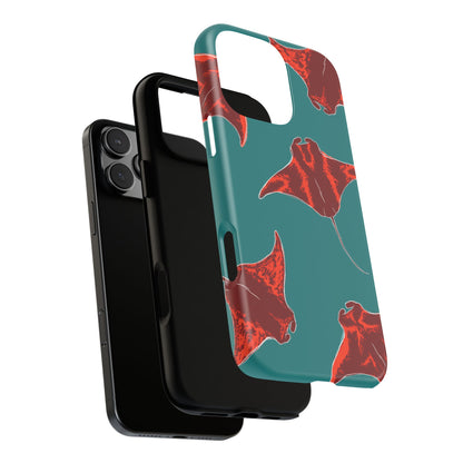 Manta Ray Phone Case, Tropical Phone Cover, Ocean Vibe Accessories, Summer Gift Idea, Marine Animal Merchandise
