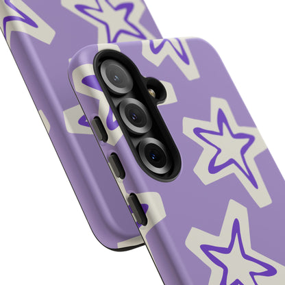 Starry Pattern Phone Case, Cute Star Design, Tough Phone Cover, Gifts for Her, Stylish Phone Accessory