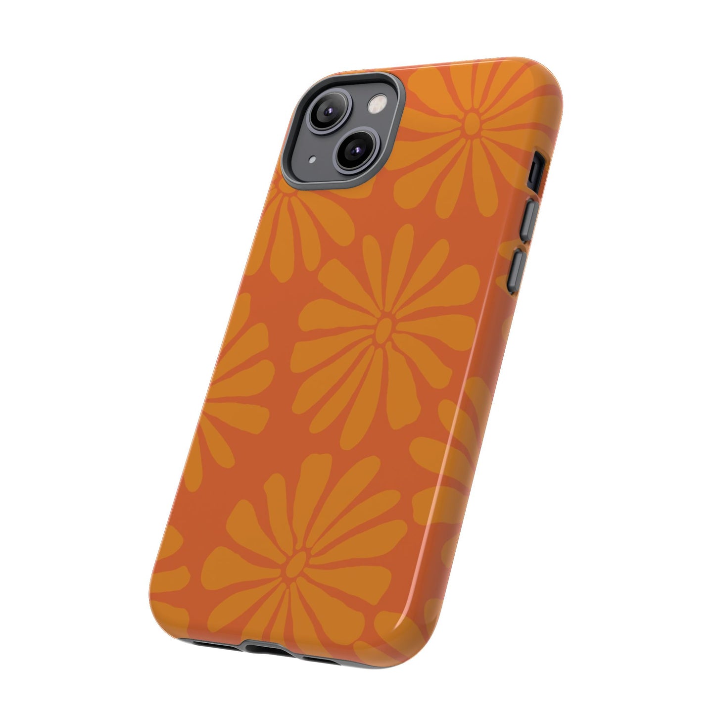 Stylish iPhone Case, Floral Phone Cover, Tough Phone Cases, Green Daisy Design, Unique Gift for Her, Spring Accessories