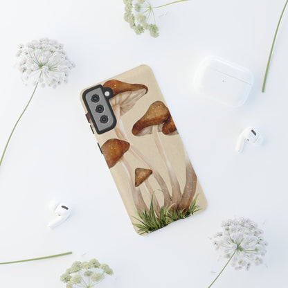 Mushroom Phone Case - Nature Lover, Eco-Friendly Gift, Cute Cell Phone Cover, Aesthetic Tech Accessory, Unique Fall Decor, Artsy Phone Cases, Cute, Gift for Her, Nature-inspired Designs, Durable Cases