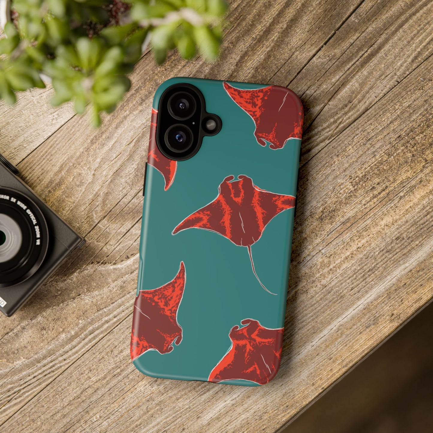 Manta Ray Phone Case, Tropical Phone Cover, Ocean Vibe Accessories, Summer Gift Idea, Marine Animal Merchandise