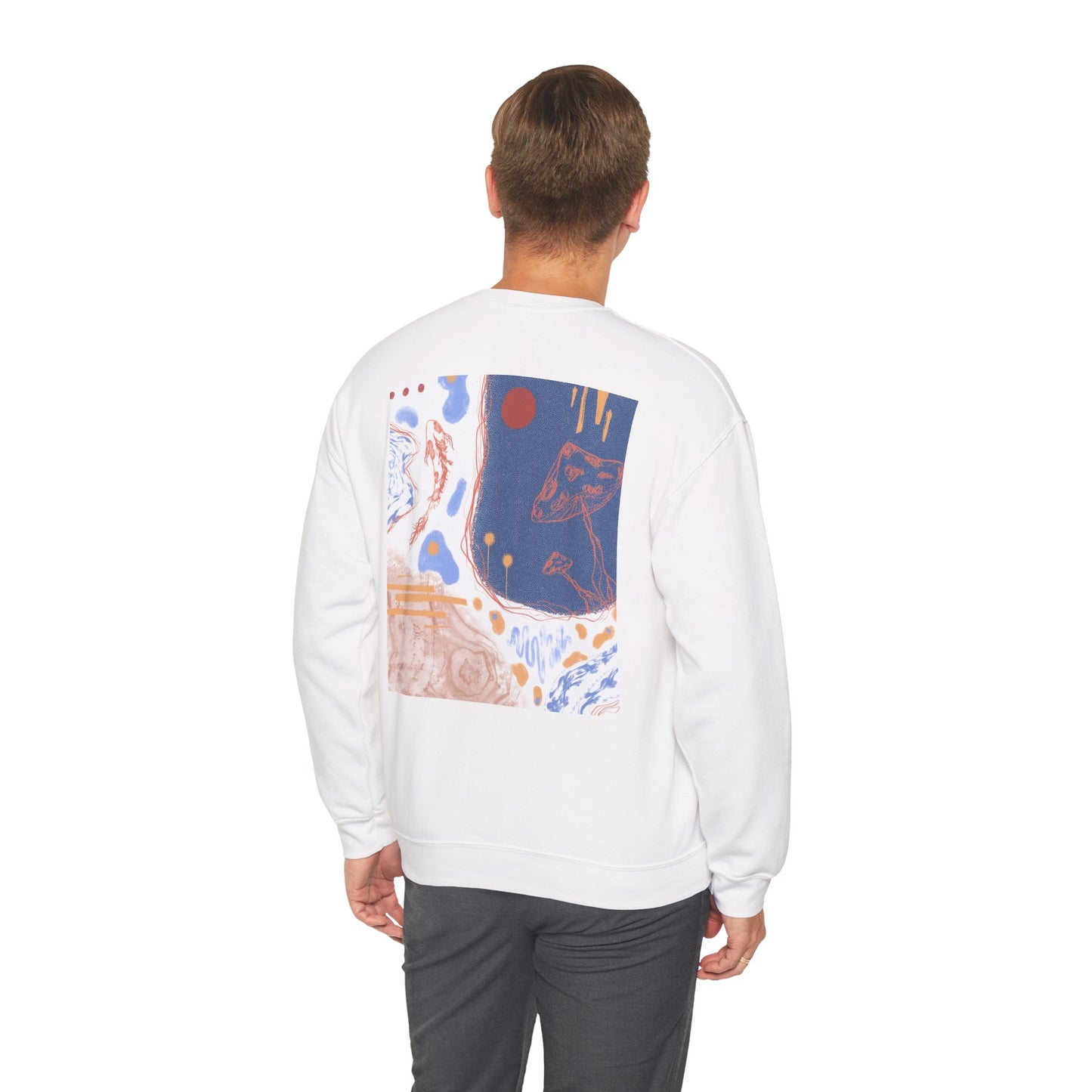Artistic Unisex Crewneck Sweatshirt - Cozy Comfort, Colorful Designs, Gifts for Art Lovers, Relaxing Vibes, Everyday Wear, Unique Style