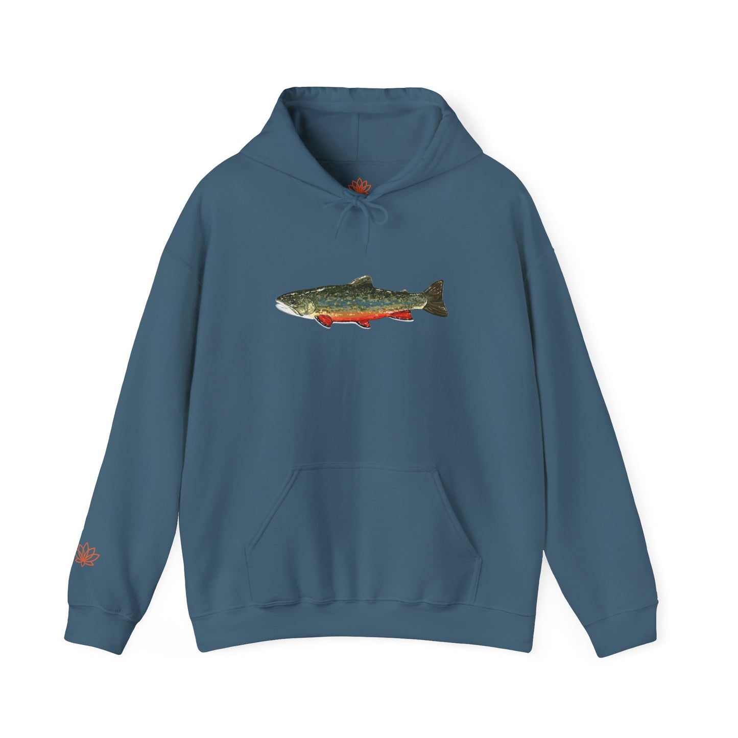 Trout Design Heavy Blend Hoodie, Fishing Gift, Outdoor Apparel, Comfortable Sweatshirt, Unisex Hoodie, Casual Fishing Wear