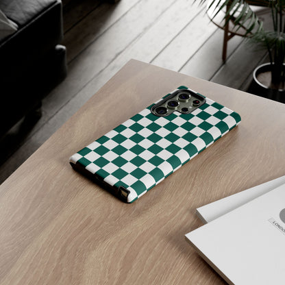 Stylish Checkered Phone Case, Protective Cover, Unique Gift, Trendy Accessory, Customizable Design, Ideal for All Ages