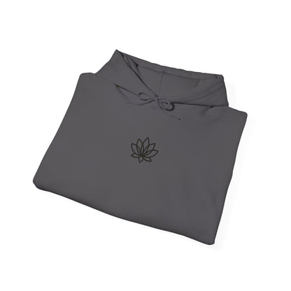 Lotus & Sun Graphic Hoodie - Cozy Unisex Sweatshirt, Trendy Casual Wear, Yoga Gift, Inspirational Apparel, Relaxed Style