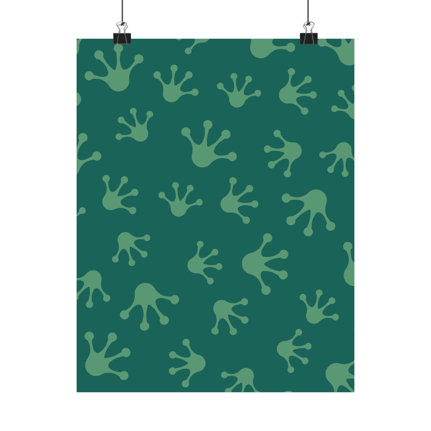 Frog Splash Art Prints, Fun Wall Decor for Kids, Nursery Room Accent, Green Frog Pattern Posters, Gift for Frog Lovers