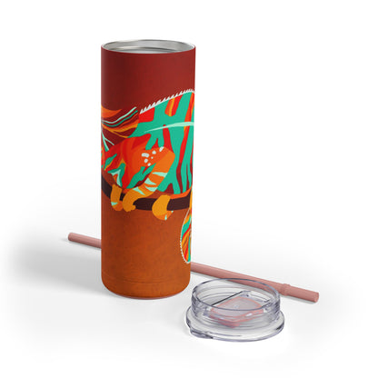 Colorful Animal Print Tumbler, 20oz, Eco-Friendly Travel Mug, Unique Gift for Wildlife Lovers, Party or Everyday Use, Stylish Drinkware