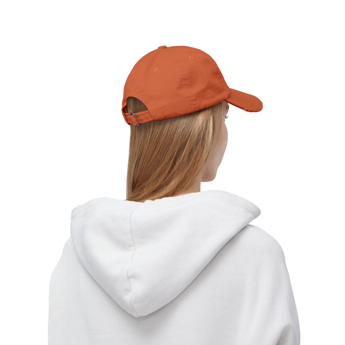 Relaxed Unisex Distressed Cap with Peaceful Stone Design, Casual Hat for Nature Lovers, Summer Accessory, Gift for Her/Him, Outdoor Wear, Serene, Mindfulness Gifts