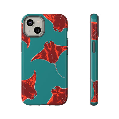 Manta Ray Phone Case, Tropical Phone Cover, Ocean Vibe Accessories, Summer Gift Idea, Marine Animal Merchandise