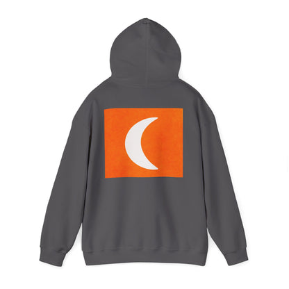 Zen Frog & Moon Unisex Hoodie, Cozy Sweatshirt for Relaxation, Gifts for Nature Lovers, Festival Wear, Everyday Comfort