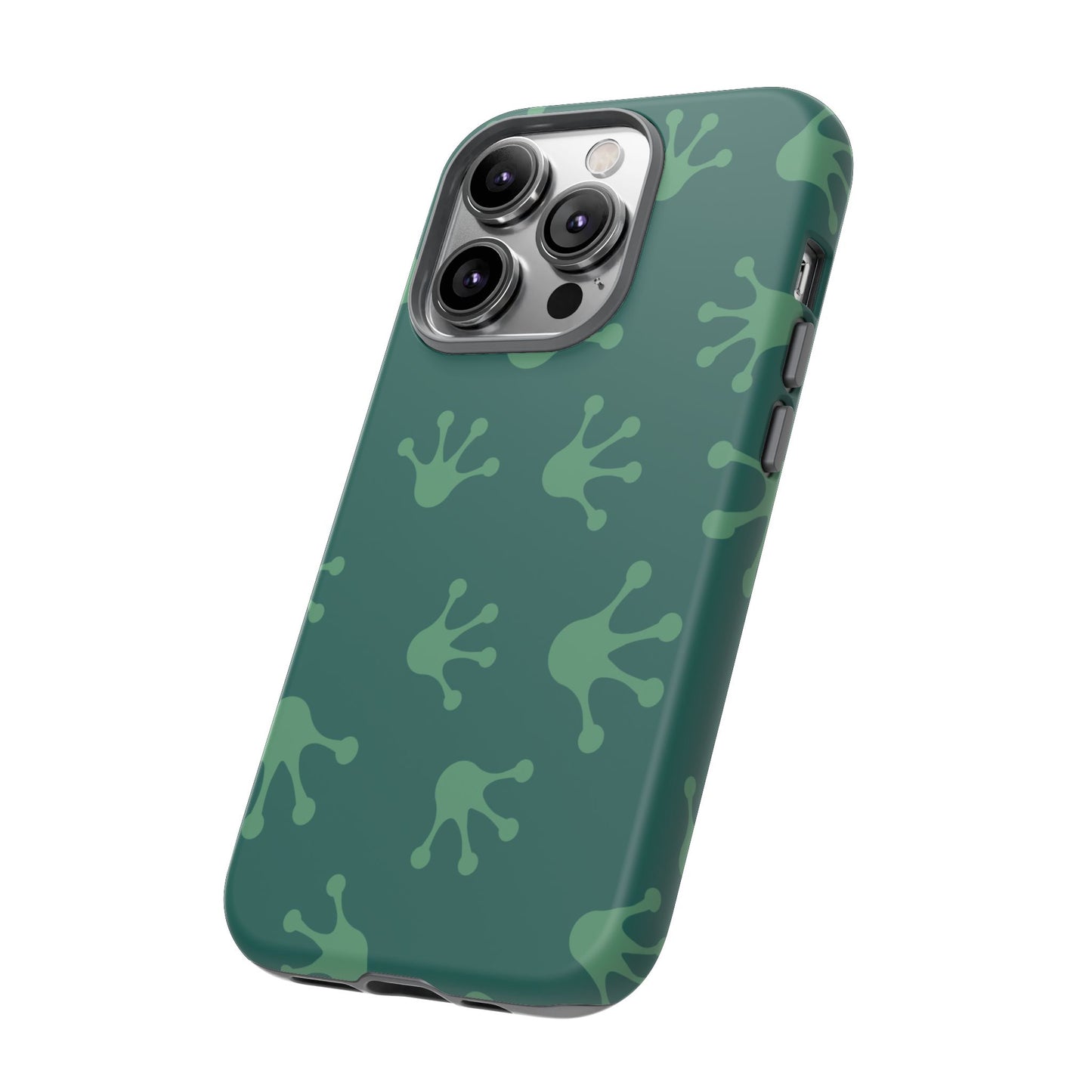 Frog Print Phone Case, Nature Lover Gift, Eco-Friendly Cover, Fun Green Design, Unique Frog Accessories